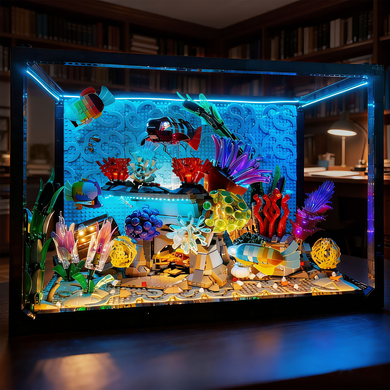 Marine Aquarium Led - LYBMTWF LED Lighting Kit Compatible with