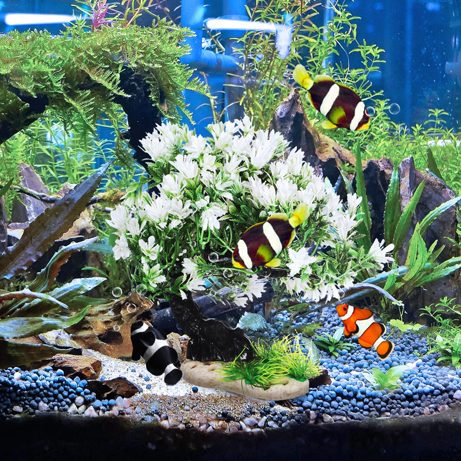 Aquarium Marine Plants - Artificial Aquarium Plants Plastic Tree Decor