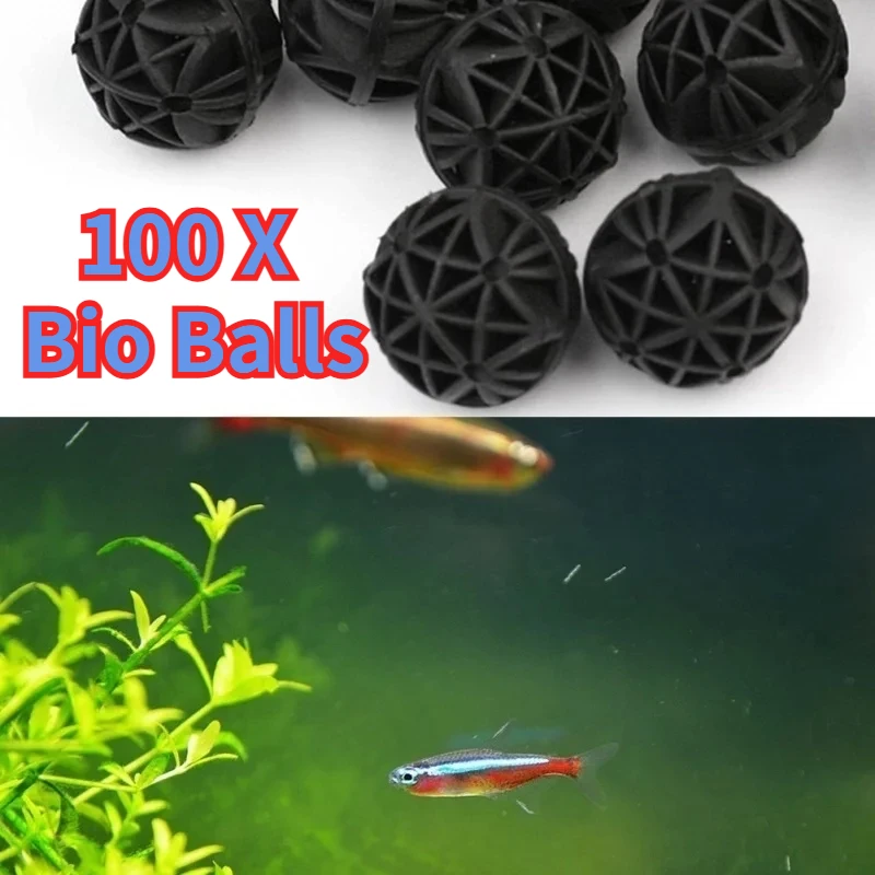Aquarium Marine Plants - 50/100Pcs Home Aquarium Pond Bio Balls