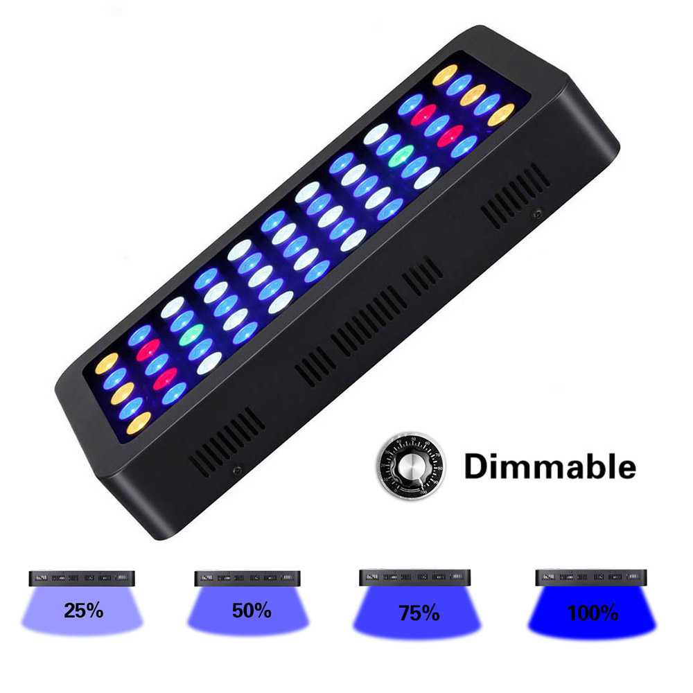 Aquarium Marine Plants - 165W LED Aquariums Light Dimmable Coral