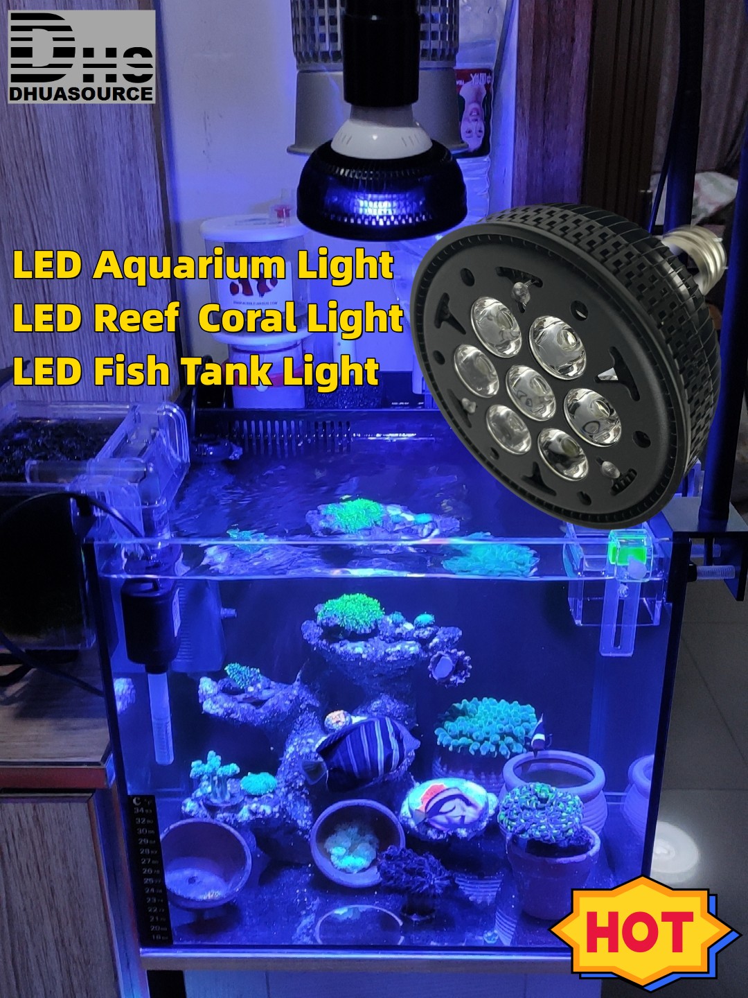 LED Marine Aquarium Light Plan - огляд і ціна Aquarium Marine Plants
