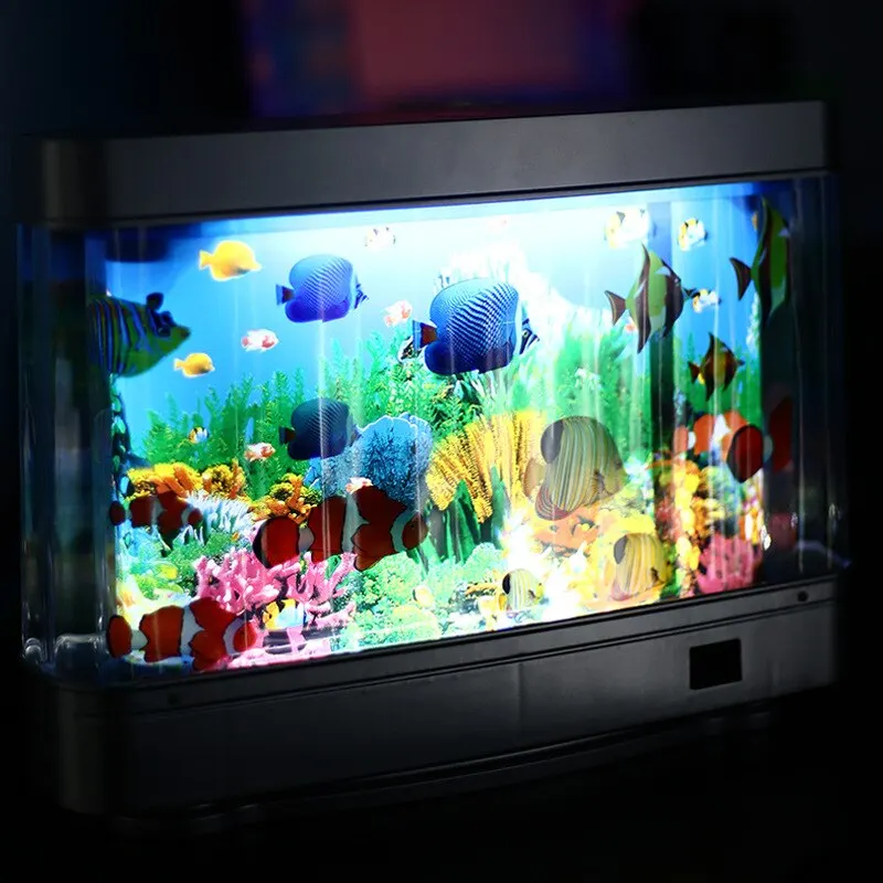 Tropical Fish Tank Lamps Artif - огляд і ціна Marine Aquarium Decorations