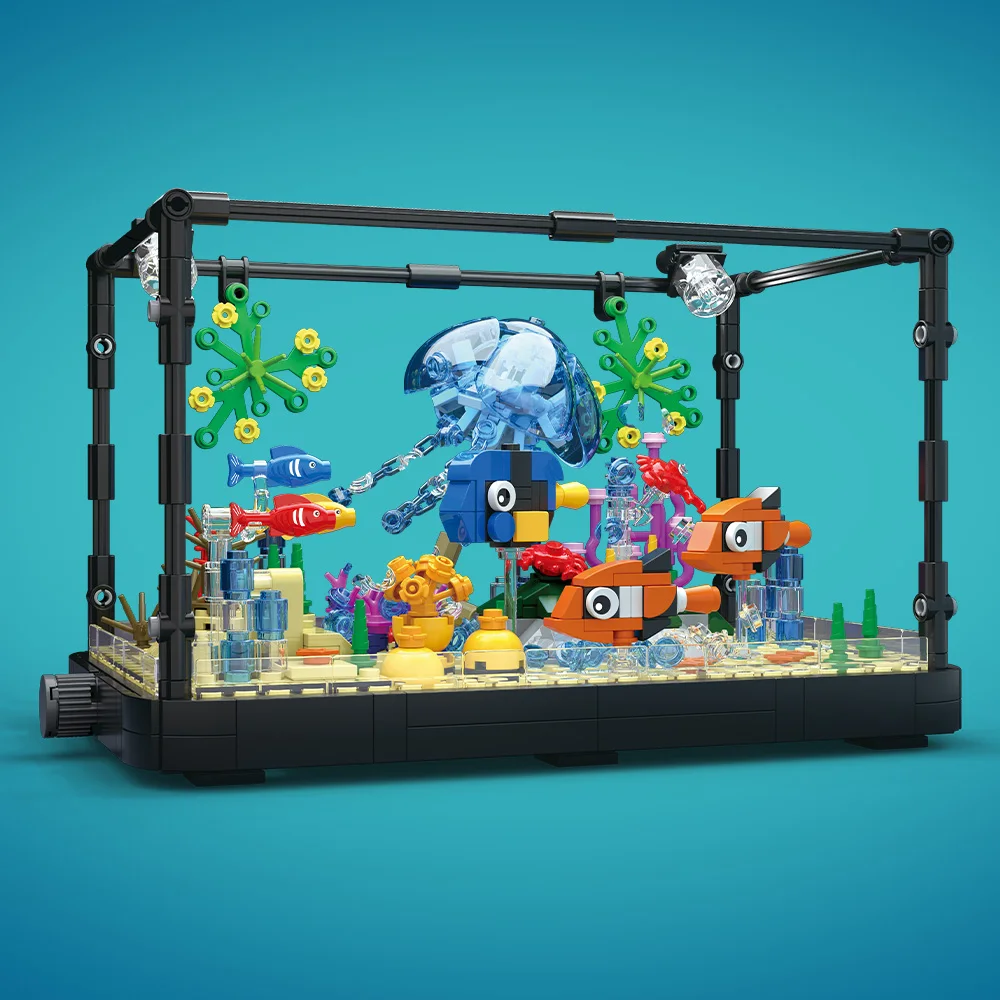 Fish Tank Building Block Set w - огляд і ціна Marine Aquarium Decorations