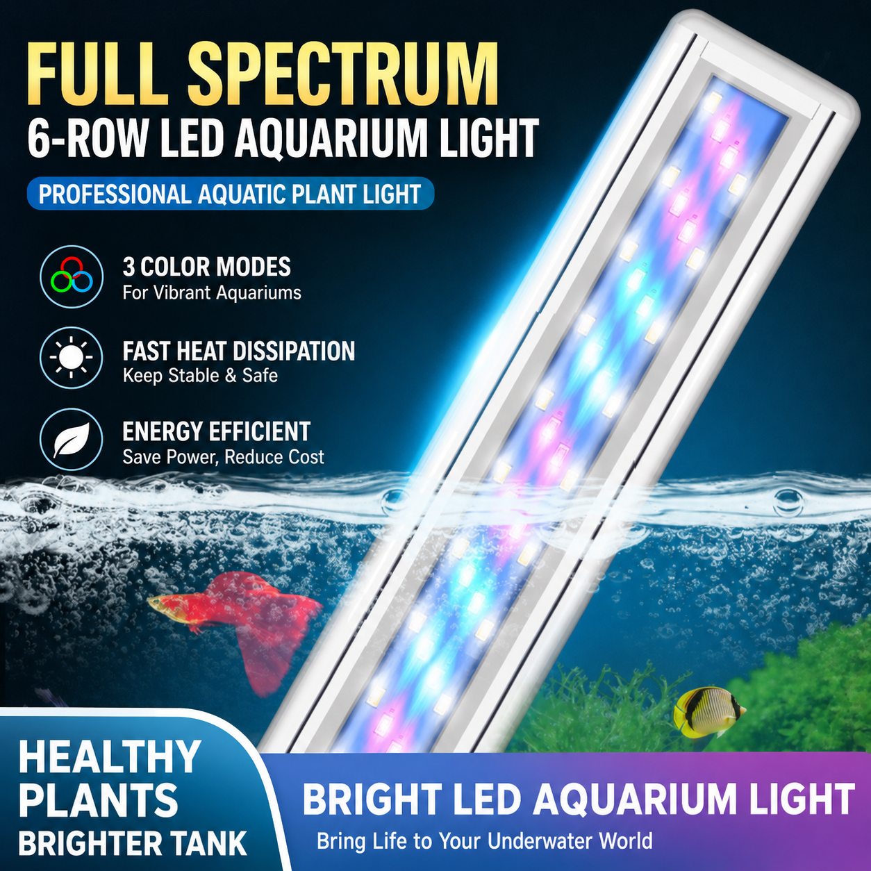 220V LED Aquarium Plant Light  - огляд і ціна Marine Aquarium Led