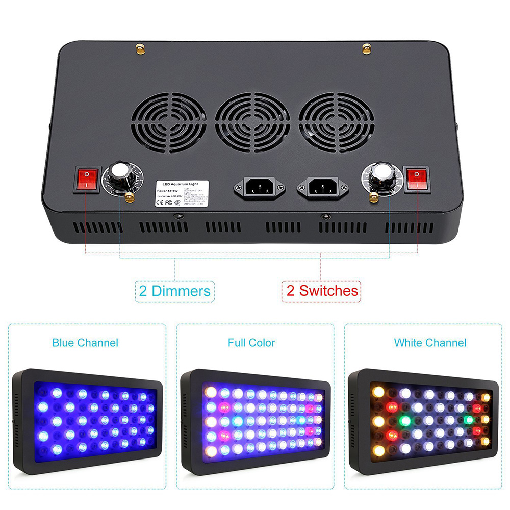 165W LED Aquariums Light Dimma - огляд і ціна Aquarium Marine Plants