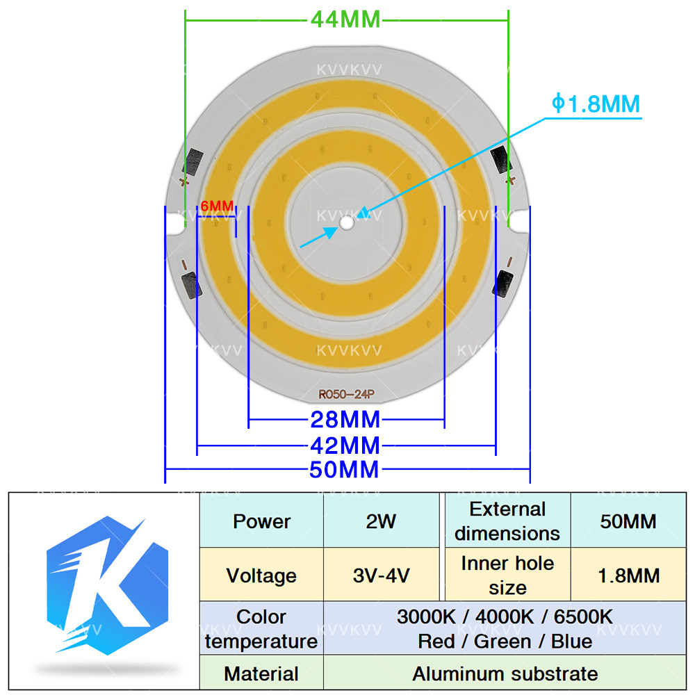 3V 4V Round COB LED Lamp Parts - огляд і ціна Marine Aquarium Led