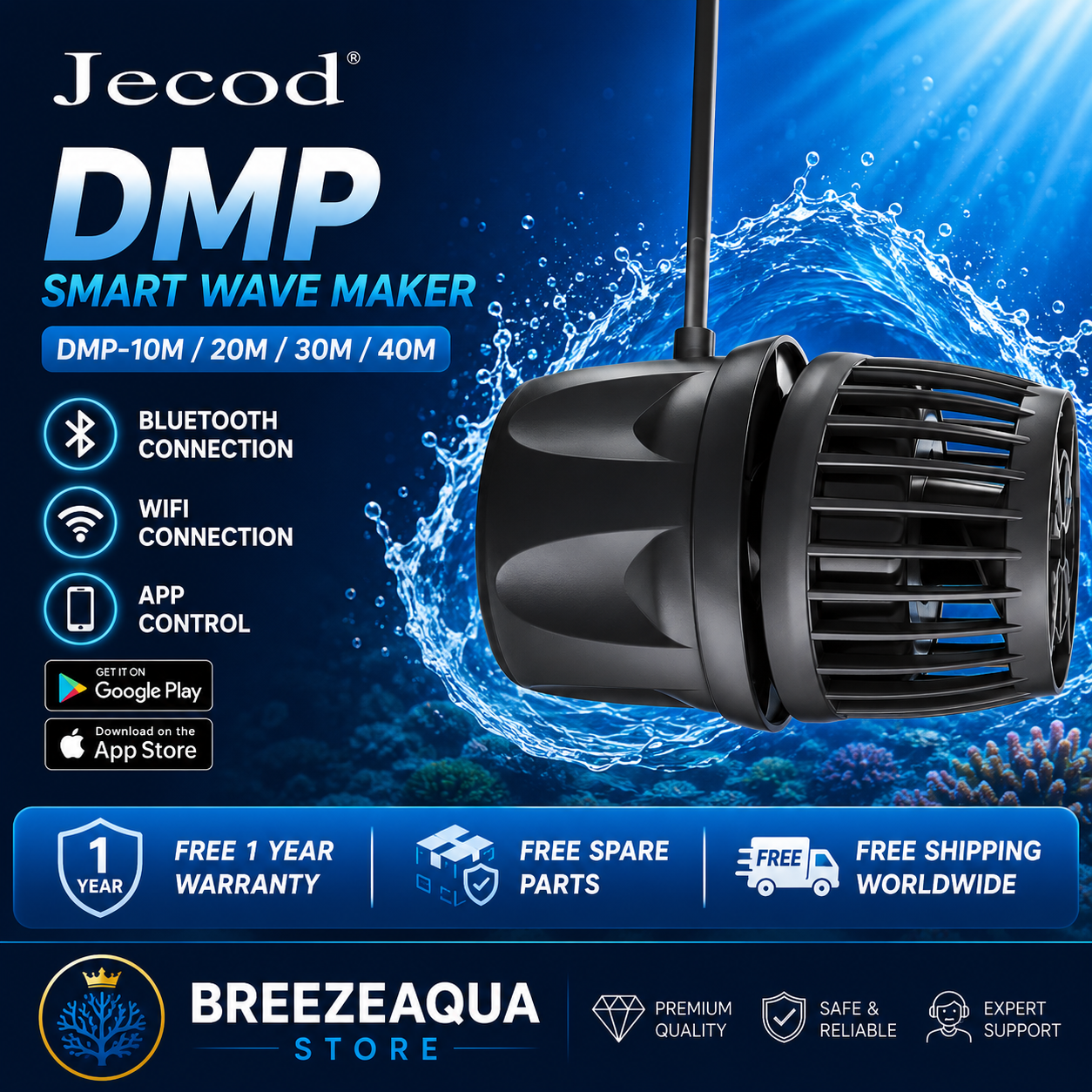 Jecod/Jebao New Cordless DMP-1 - огляд і ціна Coral Frag Plug