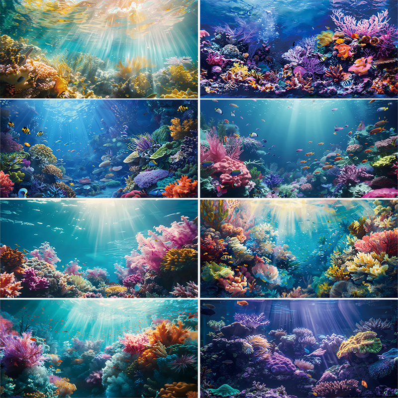 Aquarium Background Sticker Co - огляд і ціна Marine Aquarium Wallpaper