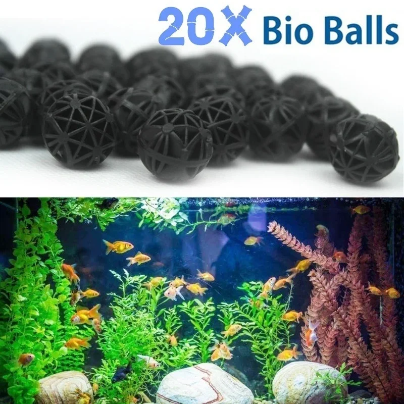 20Pcs 16mm Aquarium Filter Bio - огляд і ціна Aquarium Marine Plants