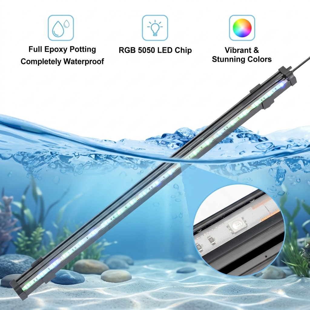 USB LED Aquarium Air Bubble Li - огляд і ціна Marine Aquarium Led